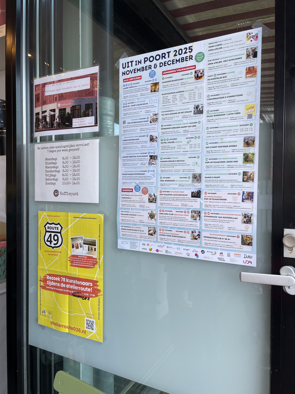Poster bij Koffiepunt