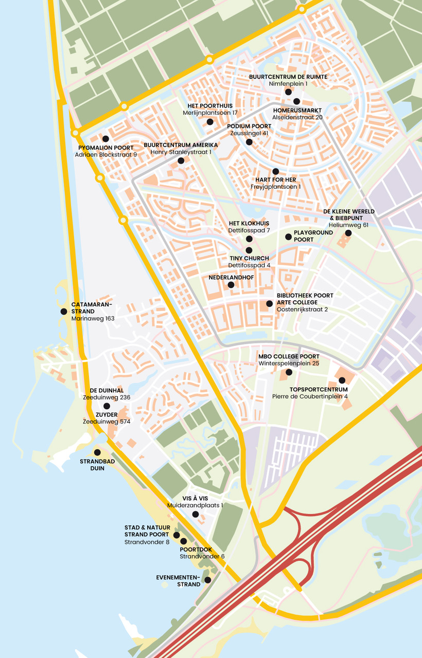 Stadsplattegrond Almere Poort